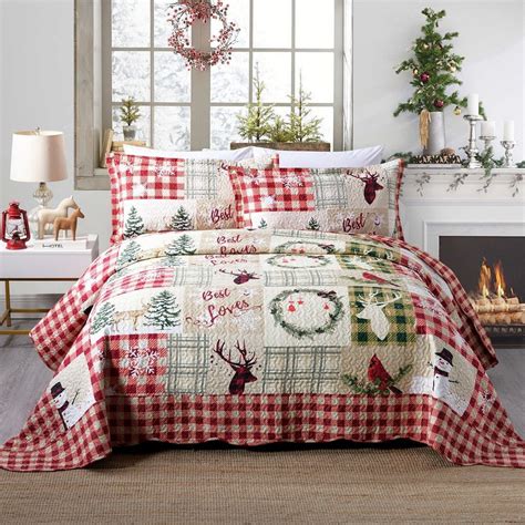 Its ultra-fine yarn and micro-breathable fabric give you a 365-day warmth experience. . Christmas bedspreads at walmart